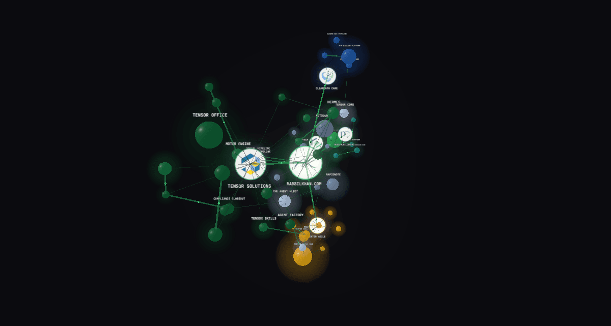 Network map of every project in the operation